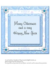 Insert to Match 8"x8" Polar Bears Quick Card Front