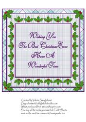 Insert to Match Vintage Christmas Doorstep 8"x8" Card Front