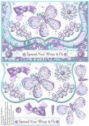 Butterfly Spread Your Wings Bracket Mock Envelope Card Front