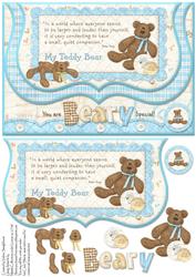 My Teddy Bear Beary Special Bracket Mock Envelope Card Front