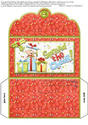 Spread the Cheer Christmas Elf with Pressies Money Wallet