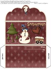 Snowmen Melt My Heart Christmas Money Wallet