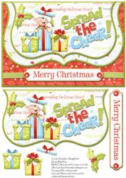 Spread the Cheer Bracket Mock Envelope Card Front