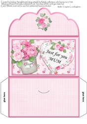 Pretty Floral Money Wallet Just for you MUM