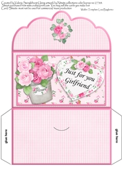 Pretty Floral money Wallet Just for you Girlfriend