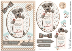 Yappy Birthday Friends Forever Doggy quick Card Front