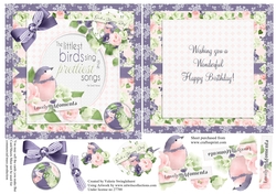 Lovely Moments quick card front with insert