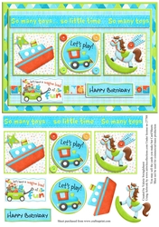 So Many Toys So Little Time Lets Play Quick card front