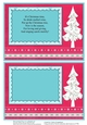 Two on a sheet Inserts to match Polar Bear Merry Christmas Card Front