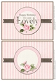 Two on a sheet Inserts to match Birthday Time