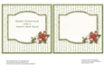 Two on a sheet Inserts to match Merry Christmas to All card front