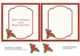 Two on a sheet Inserts one with verse one without to match Seasons Greetings Ho Ho Ho