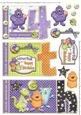 Little Monster 4th Birthday Book Sheet