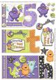 Little Monster 5th Birthday Book Sheet