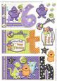 Little Monster 6th Birthday Book Sheet