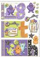 Little Monster 8th Monster Birthday Book Sheet