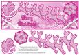 Lace Reindeer Lrg Dl Xmas Card Front Easy Cut Decoupage #3