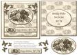 Floral Happy Birthday Mum Card Front with Insert (sepia)