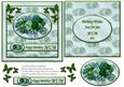 Floral Happy Birthday Mum Card Front with Insert Jade Green