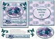 Floral Happy Birthday Mum Card Front with Insert Olive Green