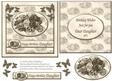 Floral Happy Birthday Daughter Card Front + Insert Sepia