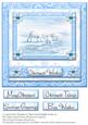 8"x8" Polar Bears Quick Card Front & Choice of 5 Sentiments