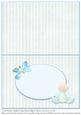 Matching Insert for Precious Baby Boy Card Front