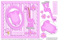 welcome little one pink baby quick card front