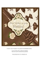 Insert to match Roses and Bows Happy Birthday card front