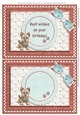 Inserts for Happy Birthday Yorkie quick card front 2 on sheet