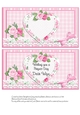 Two to a sheet Inserts for Quick DL Floral Birthday card front For a Dear Wife