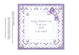 Insert for Love Blooms Here Mothers day Card front