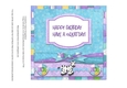 Insert to match Noahs Ark Happy Birthday square card front