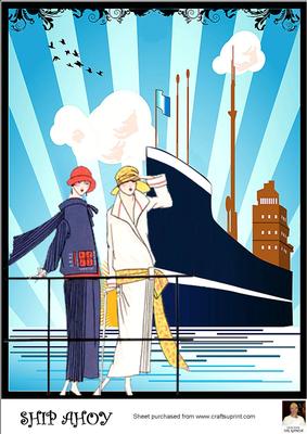 A4 Ship Ahoy-art-deco