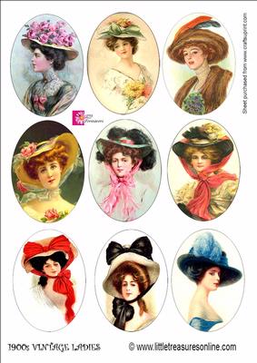 1900s Vintage Ladies Cameos