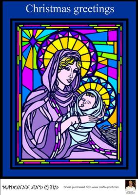 A4 Madonna and Child