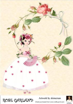 A4 Rose Garland