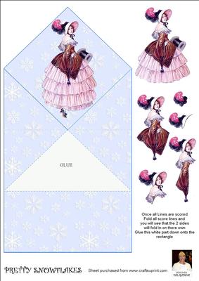 Pretty Snowflakes-spring Card