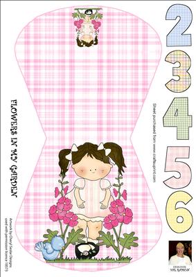 Flowers in My Garden-a4 Wobble Card
