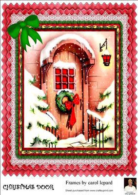 A4 Christmas Door