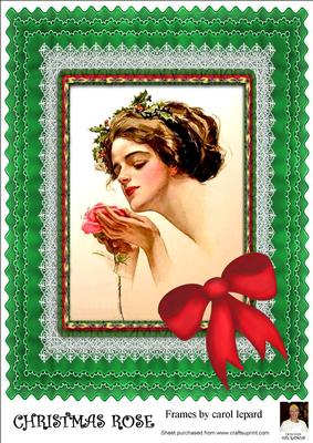 A4 Christmas Rose