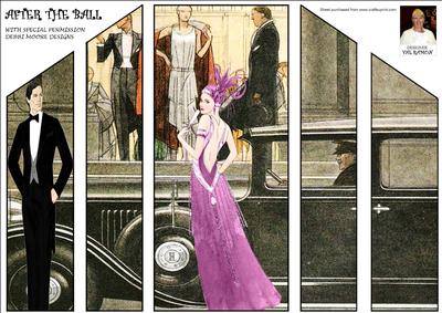 After the Ball-theatre Fold Card-art-deco