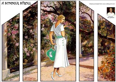 A Summer Stroll -theatre Fold Card