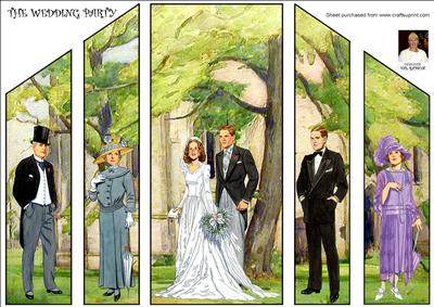 The Wedding Party -theatre Fold Card