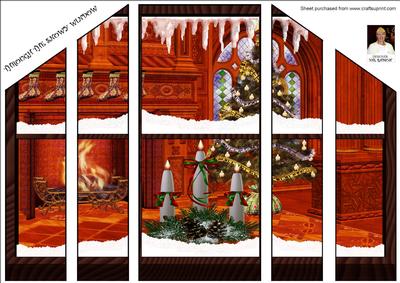 Through the Snowy Window-theatre Fold Card Christmas