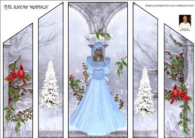 A4 the Snow Maiden -theatre Fold Card