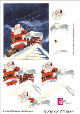 Christmas Santa on the Roof