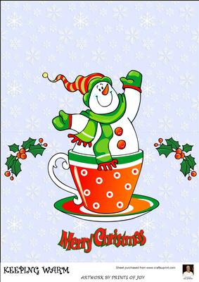 A4 Keeping Warm -over the Edge Card