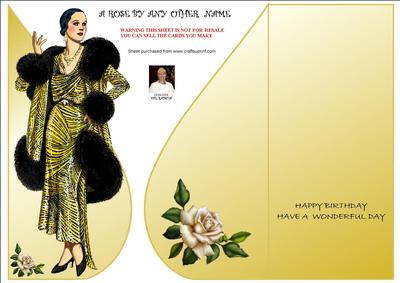 A Rose by Any Other Name-tear Drop Card