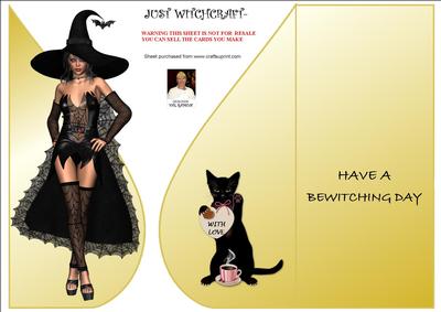 Just Witchcraft-tear Drop Card
